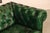 Chesterfield Style Green Leather Sofa For Sale In Philadelphia - Image 6 of 16