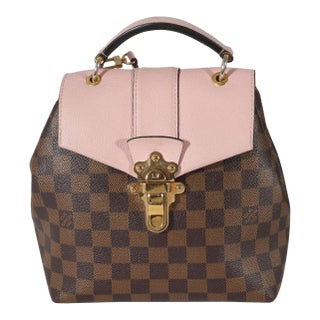 Magnolia Damier Ebene Canvas Clapton Backpack For Sale