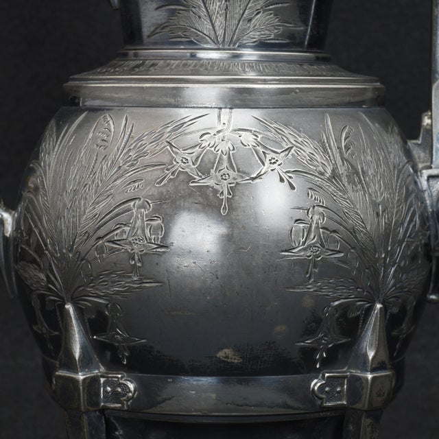 Metal Victorian Silver Plate Teapot by Rogers & Bro. Circa 1870 For Sale - Image 7 of 11