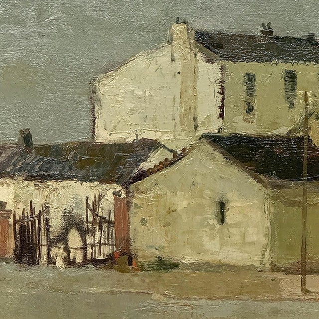 Mid Century Israeli Village Landscape Oil Painting by Ori Reisman (1924–1991) For Sale - Image 13 of 18