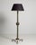Metal 1940s France Deep Ebony Black Ebonized Floor Lamp For Sale - Image 7 of 11