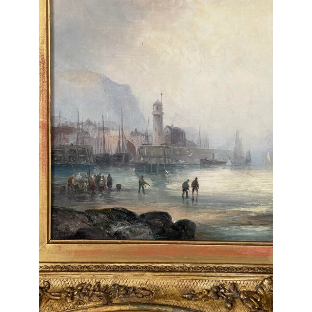 Warren Sheppard, Landscape with Sailboat, 19th Century, Oil on Canvas For Sale - Image 4 of 10