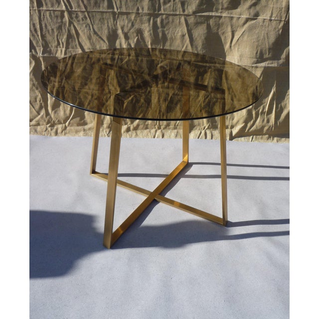 Smoked Glass Dining Table, 1990s For Sale - Image 6 of 6