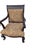 Antique French Carved Empire Lounge Chair Armchair Mahogany Parlor For Sale - Image 4 of 17