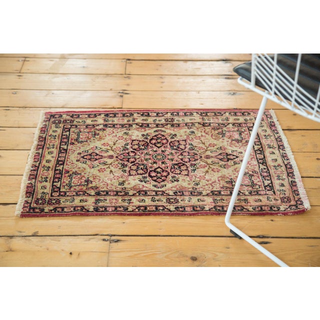 Traditional Antique Kerman Rug Mat - 2' x 2'9" For Sale - Image 3 of 11