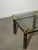 Hollywood Regency Regency Side Table with Glass Top For Sale - Image 3 of 5