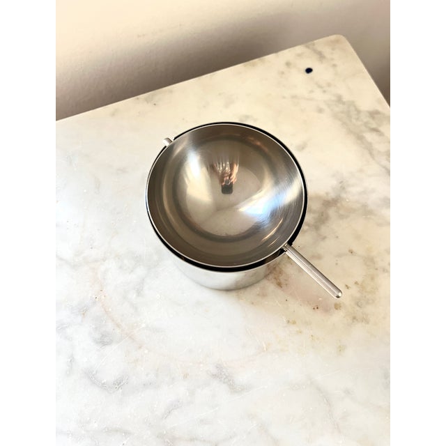 Vintage Danish Cylinda Line Tiltable Ashtrays by Arne Jacobsen for Stelton, 1970s, Set of 2 For Sale - Image 11 of 14