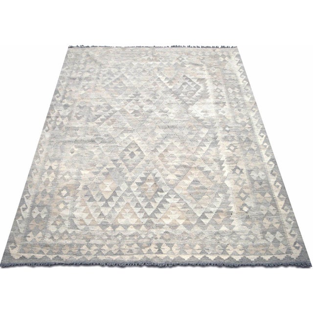 1960s 1960s Afghan Maimana Kilim For Sale - Image 5 of 5