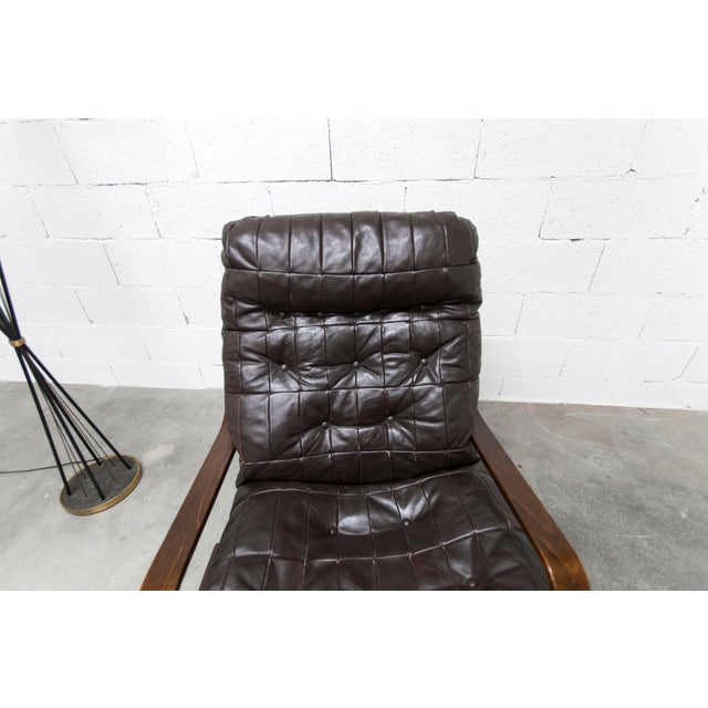 Scandinavian Armchair in Curved Laminated Wood, 1970 For Sale - Image 11 of 18