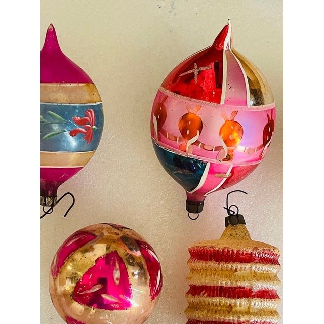 12 PCS Antique Blown Glass Christmas Ornaments Poland For Sale In Miami - Image 6 of 7