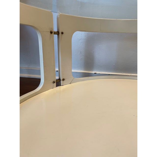 1980s 1980s Joe Colombo Style Modern Round Coffee Table For Sale - Image 5 of 7