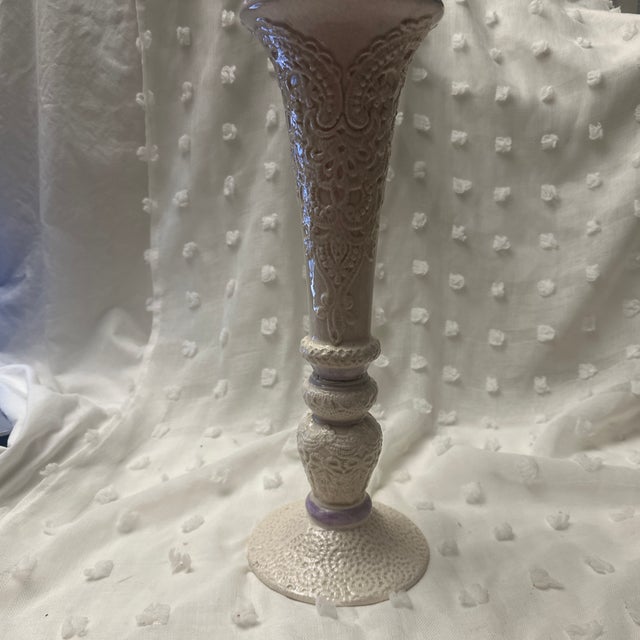 Vintage Embossed Vase For Sale In Dallas - Image 6 of 7