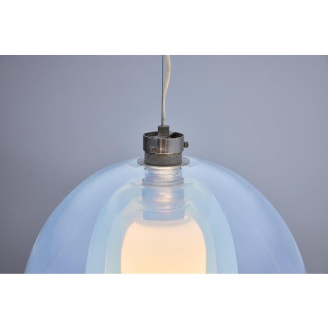 Blue Vintage LS134 Pendant Light by Carlo Nason for Mazzega, 1974 For Sale - Image 8 of 14