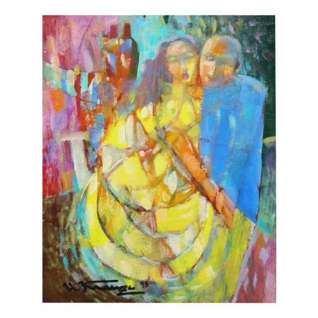 Uldis Krauze, Tango, 1998, Oil on Board For Sale