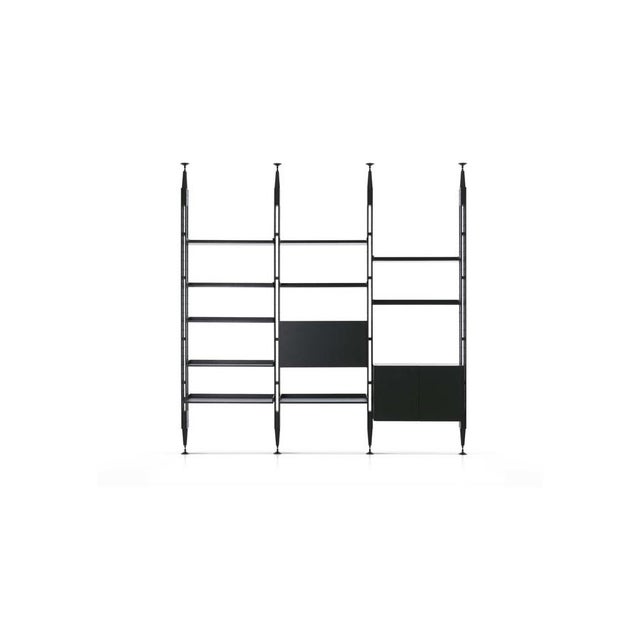 Franco Albini Modular Bookcase in Black Stained Ask by Franco Albini for Cassina For Sale - Image 4 of 11