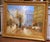 Painted in the late 20th century, this vibrant oil on canvas captures a lively Parisian street scene animated by figures,...