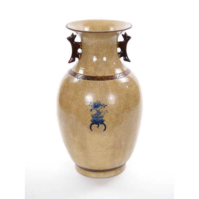 Blue Chinese Blue and White Porcelain Decorative Vase With Phoenix Decoration For Sale - Image 8 of 11