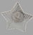 Contemporary Vintage Contemporary Aluminum Star Shaped Woven Wire Basket For Sale - Image 3 of 9