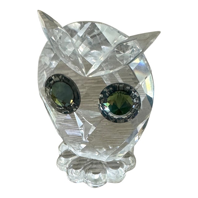 Vintage Owl Mini Feathered Beauties Swarovski For Sale