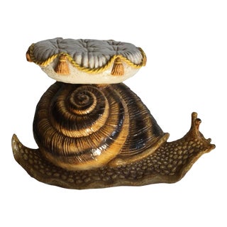 1970’s Italian Terracotta Snail Garden Seat For Sale