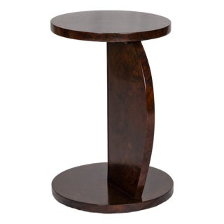 Art Deco Pedestal Circular Center Table, 1920s For Sale