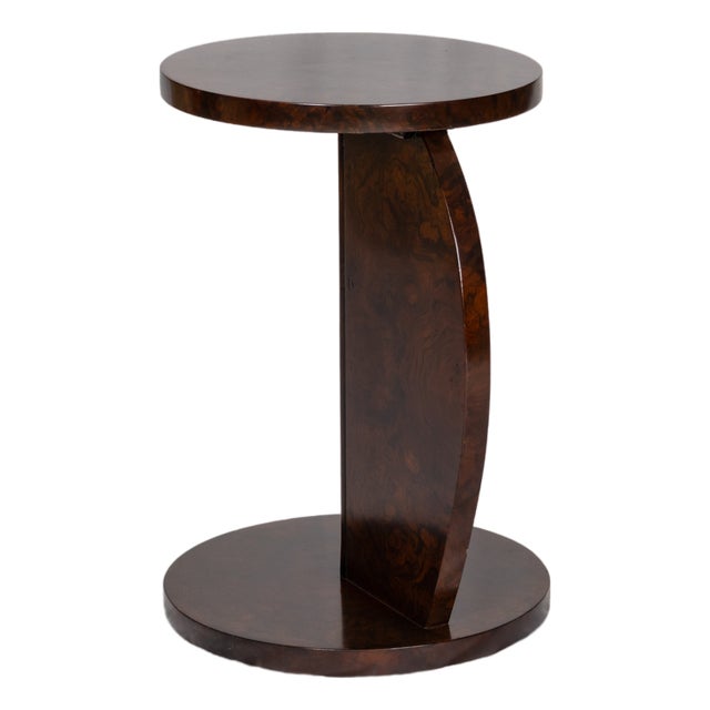 Art Deco Pedestal Circular Center Table, 1920s For Sale