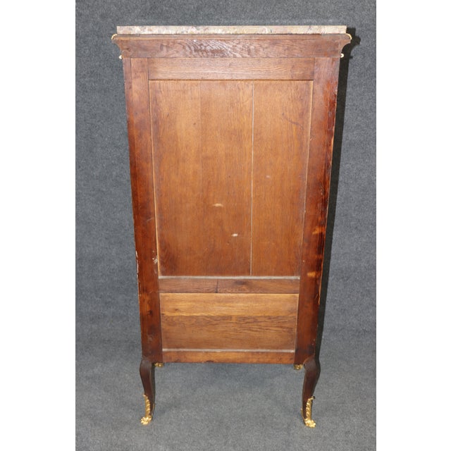 Durand Fine Bronze Mounted Vernis Martin Painted French Louis XV Vitrine For Sale - Image 4 of 15