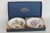 English Royal Worcester England Bone China Pair of 2 Trinket Dishes Boxed Gift Set 4990b For Sale - Image 3 of 11