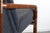 Brass and Walnut Chair with Gray Tweed Upholsterey For Sale - Image 4 of 6