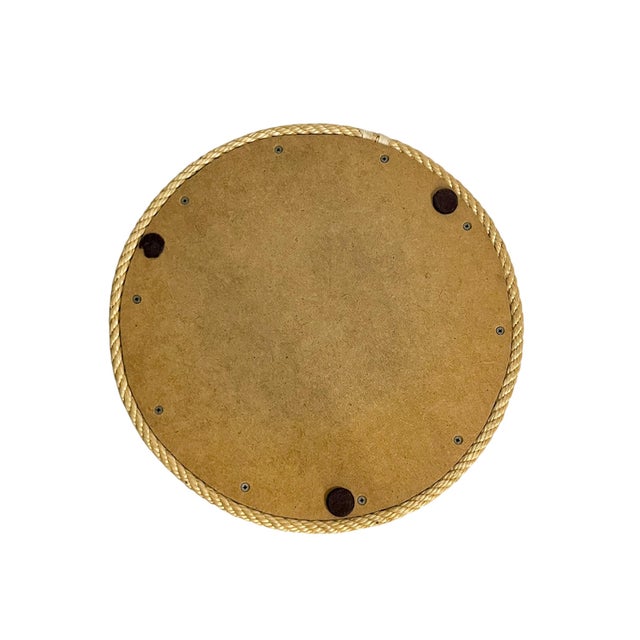 Tan Vintage Rope Tray Attributed to Adrian Audoux & Frida Minet For Sale - Image 8 of 13