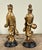 Mid 20th Century Vintage 1950's Chinese Gold Gilt Figural Candle Sticks - A Pair For Sale - Image 5 of 7