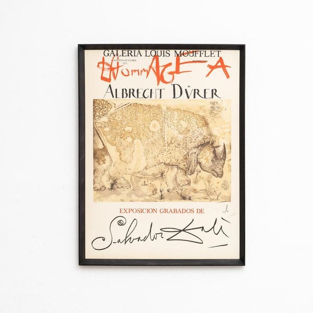 Modern Salvador Dalí­, Hommage À Albrecht Dürer, Original Lithograph, 1970s, Paper For Sale - Image 3 of 12