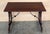 19th Spanish Side Table With Carved Turned Legs and Iron Stretcher For Sale - Image 4 of 10