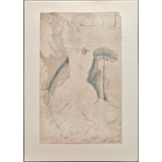 A. Modigliani, Ritratto di Veronica / Portrait of Veronica, Lithograph For Sale - Image 7 of 7
