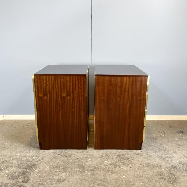 Wood Vintage Bedside Tables, 1970s, Set of 2 For Sale - Image 7 of 12