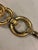 1970s Crown Trifari Textured Gold Link Bracelet For Sale - Image 6 of 14