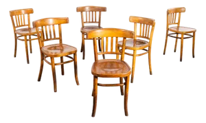 Vintage Oak and Bentwood Chair from Fischel, 1940s