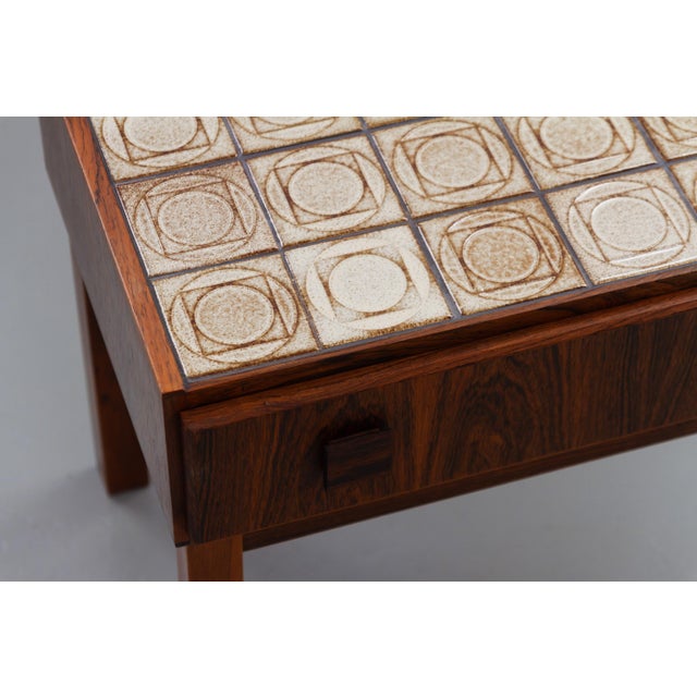 Danish Modern Rosewood and Tile Hallway Dresser, 1960s For Sale - Image 13 of 16