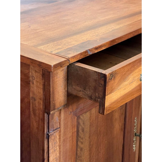 Early 20th Century French Walnut Enfilade With Three Drawers Over Three Doors For Sale - Image 6 of 12