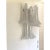 Contemporary Transparent Diamanted Murano Glass Selle Wall Sconces by Simoeng, Set of 2 For Sale - Image 3 of 12