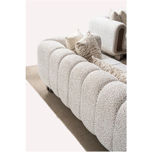 2020s Lora 3-Piece Luxury Boucle Living Room Set - Sofa , Loveseat & Chair For Sale - Image 5 of 18