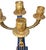 French Pair of Early 20th-Century French Lapis Lazuli & Gilt Bronze Obelisk Candelabras For Sale - Image 3 of 6