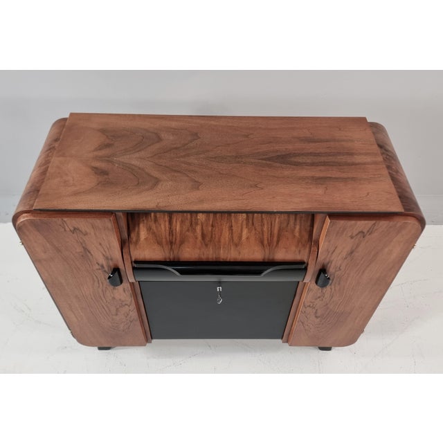 Art Deco Bar Cabinet by Jindrich Halabala for Up Závody, 1940s For Sale - Image 4 of 15