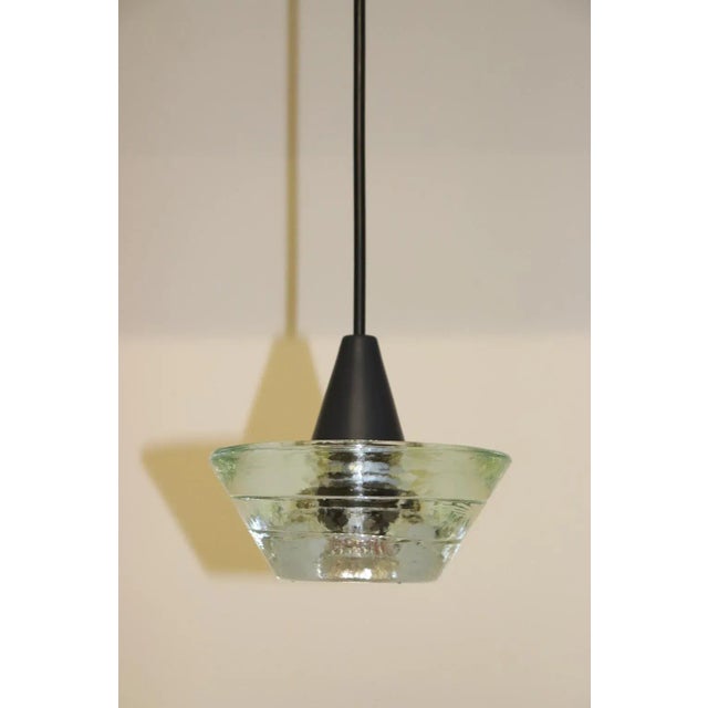 Glass Mid-Century Modern Murano Glass Pendant Lamp For Sale - Image 7 of 13