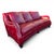 Hancock & Moore Sundance Burgundy Leather Sofa With Nailhead Trim and Turned Bun Feet For Sale In Washington DC - Image 6 of 18