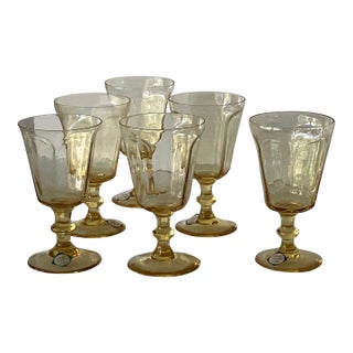 Vintage Lenox Wine Glasses- Set of 6 For Sale