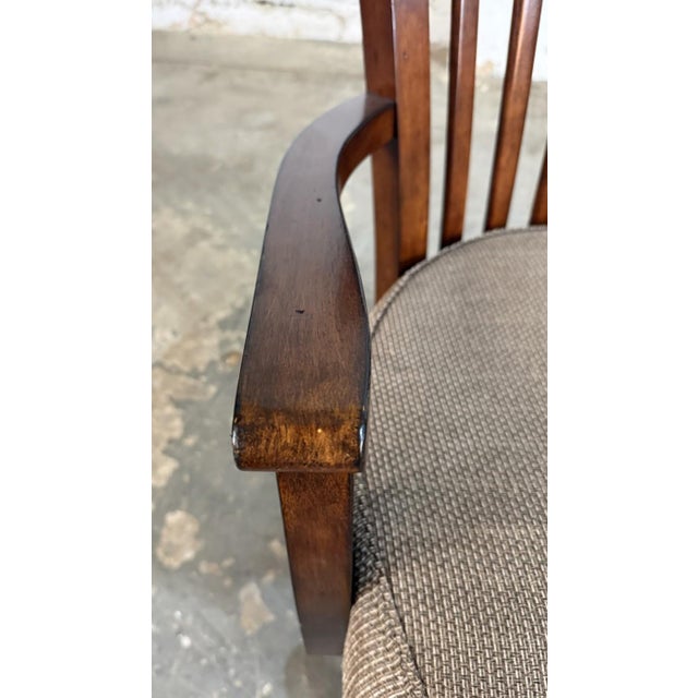 Riverside Furniture Traditional Wood Swivel Desk Chair For Sale - Image 11 of 13
