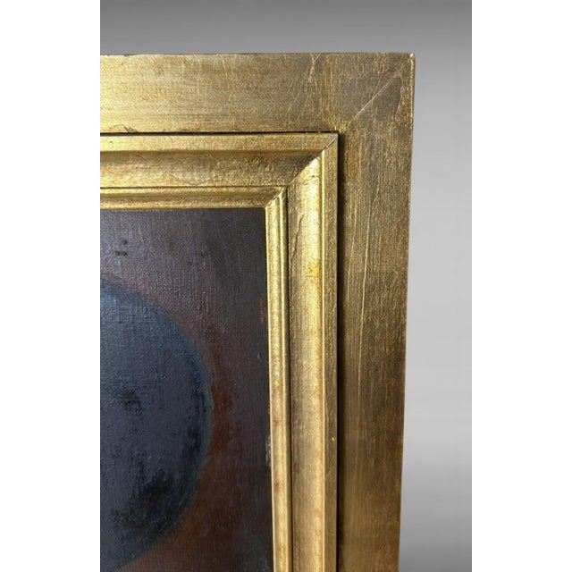 Mid 20th Century Italian Figurative Oil on Canvas Portrait of a Young Woman With Giltwood Frame For Sale - Image 14 of 18