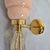 Metal 1990s Mid Century Modern Pink Murano Glass Sconces - Pair For Sale - Image 7 of 10