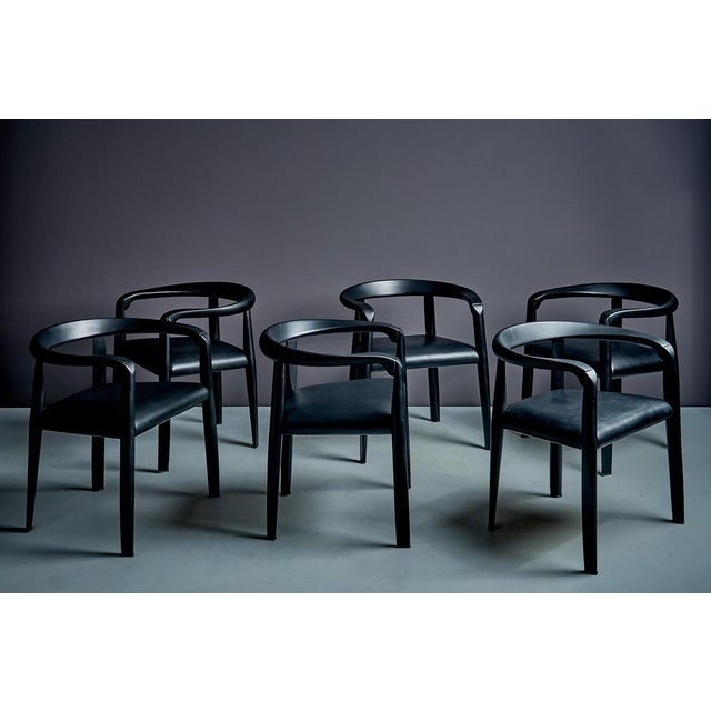 Vintage Italian Miss Chairs by Afra & Tobia Scarpa for Molteni, 1980s, Set of 6 For Sale - Image 14 of 15